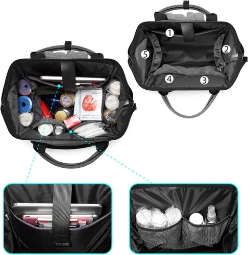 Miniatura 2 de Mochila de Enfermera Gatycallaty, Gris, Estándar