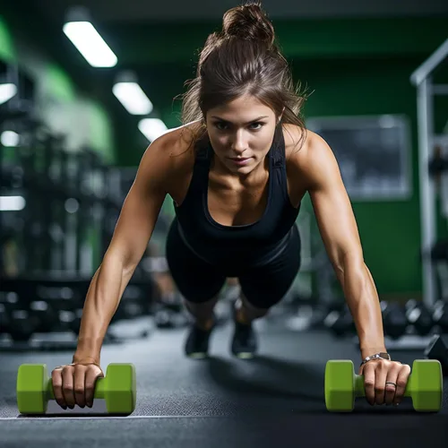 Miniatura 5 de GRETERST Juego de mancuernas hexagonales con revestimiento de goma, pesas de mano para ejercicio y acondicionamiento físico para gimnasio en casa