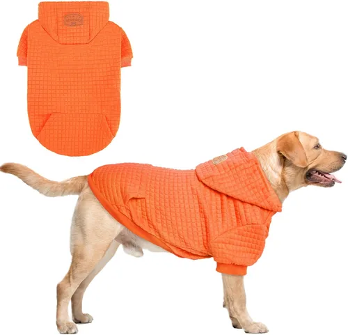 Miniatura 59 de BEAUTYZOO Sudadera con capucha para perro pequeño con bolsillos, ropa para perros pequeños y medianos, niño y niña, abrigos de algodón laminado tipo