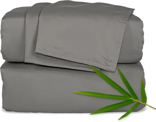 Miniatura 19 de Pure Bamboo Sábanas California King, Juego de Sábanas de Cama de Viscosa 100% Orgánica Genuina Derivada de Bambú, Suave y Refrescante, Doble Abedul