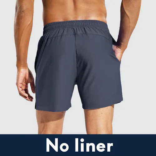 Miniatura 5 de Haimont Pantalones cortos deportivos para hombre de 5 pulgadas para gimnasio, deportes, entrenamiento activo con bolsillos, secado rápido