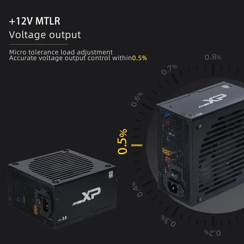 Miniatura 6 de SAMA XP850W Fuente de alimentación PC Platinum 80+ ATX3.0 PCIE5.0 Voltaje completo 12VHPWR PSU Ventilador silencioso Modo ECO Fuente de alimentación