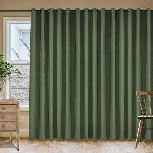 Miniatura 50 de Frelement Cortinas de lino de lino de bronce con ojales para interiores, tratamiento de ventanas para sala de estar, dormitorio, habitación