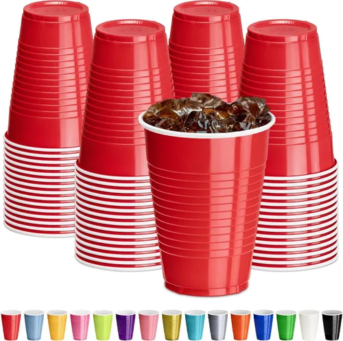 Miniatura 15 de DecorRack - Vasos desechables y reutilizables de 12 onzas para fiestas de cumpleaños, despedidas de soltera, campamentos, eventos en interiores y al