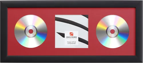 Miniatura 12 de Craig Frames paspartú para mostrar CD con marco negro de 1 pulgada