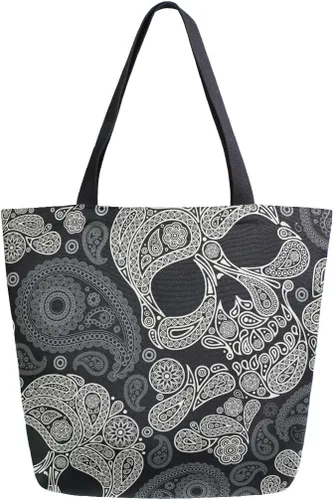 Miniatura 9 de Bolsa de comestibles de lona de cereza japonesa Bolso de libro casual de hombro