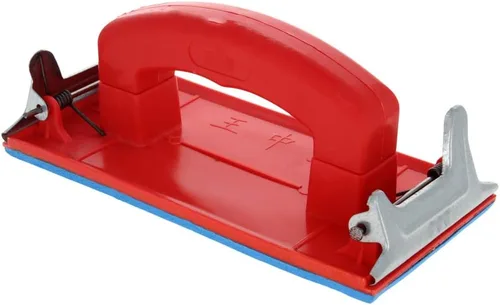 Utoolmart Lijadora de mano con mango, soporte para papel de lija para madera, paneles de yeso, pulido de metal, 1 unidad