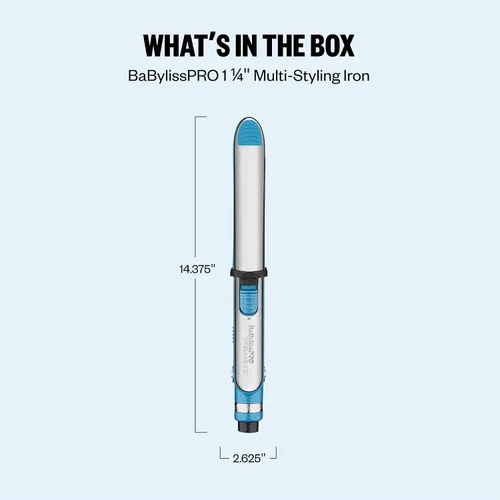 Miniatura 7 de BaBylissPRO Nano Titanium Prima Ionic Hair Straightener – Professional Flat Iron & Curling Iron in One for Stylists, Pro Styling Hair Tool
