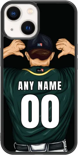Miniatura 16 de Custome - Funda de teléfono de béisbol, diseño creativo de béisbol deportivo con número de estrella para iPhone 15, 14, 13, 12, 11 Pro Max Plus Mini