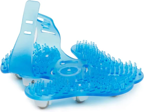 Miniatura 6 de Masajeador de guantes en forma de palma Manual de masaje manual 9 Rodillo de 360 grados Bola de rodillo mental Azul