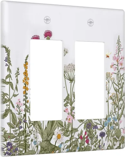 Miniatura 18 de Cubierta para interruptor de luz personalizable Personaliza la tuya propia, placa de pared doble basculante con imagen, logotipo, texto, 2 vías