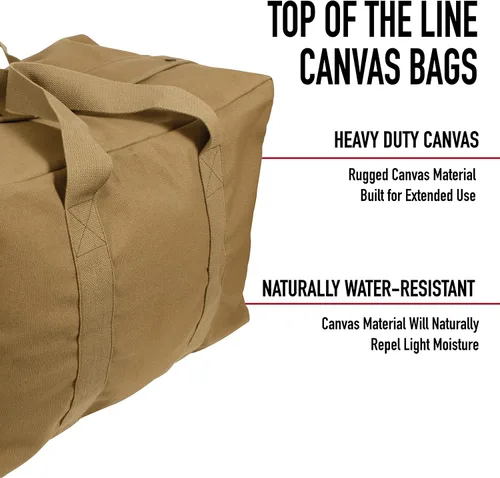 Miniatura 4 de Bolsa cargo, de Rothco, de lona, estilo paracaidista