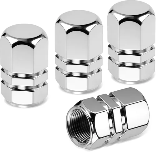 Miniatura 8 de 4 tapas de vástago de válvula de neumático de automóvil, tapas de vástago de neumático, tapas de aire antirrobo para neumáticos de rueda