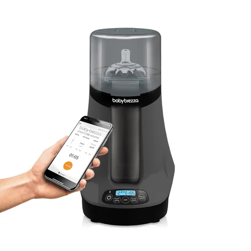 Baby Brezza Calentador inteligente de biberones, calentador de leche materna + descongelador, aplicación gratuita, diferentes temperaturas para