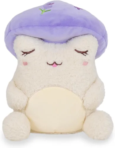 Miniatura 8 de Cuddle Barn PlushGoals - Groovy Daisies Toadstool Wawa The Froggie Soft Kawaii Flower Cute Frog Juguete de peluche de rana, 9 pulgadas