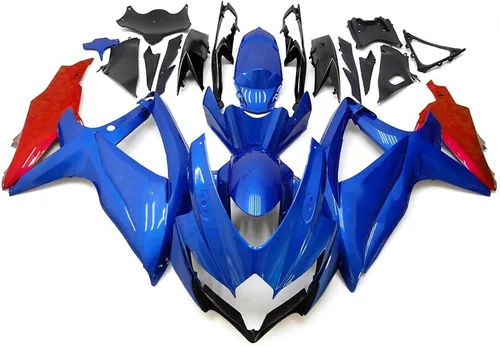 Miniatura 64 de Kit de carenado de inyección azul, negro y blanco para Suzuki GSXR600 GSX750 2006 2007 GSXR 600 GSX-R750 06 07 ABS Carenado de plástico completo