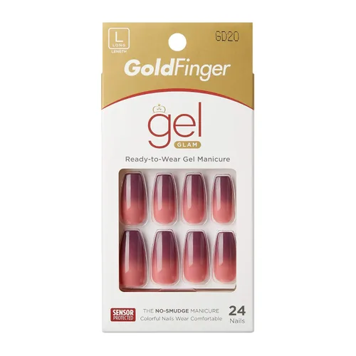 Miniatura 4 de Uñas de diseño GoldFinger Gel Glam (GD20).