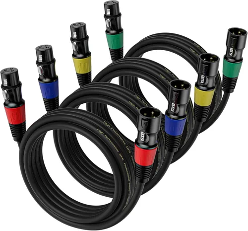 Miniatura 16 de EBXYA - Cables XLR 1,5 m 6 Pack - Cable de micrófono XLR macho a hembra 3 pines balanceado