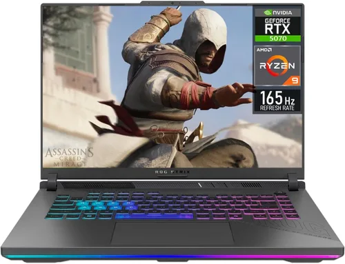 ASUS ROG Strix G16 2025 - Laptop para juegos de 16 pulgadas, pantalla FHD+ 165Hz 3ms, AMD Ryzen 9 8940HX, NVIDIA GeForce RTX 5070 8GB GDDR7, 16GB