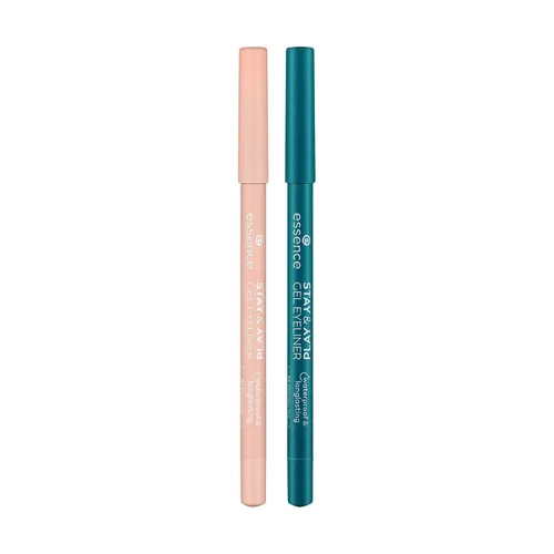 essence - Paquete de delineadores de ojos en gel Stay & Play 03 Silky Nude & 06 Midnight Sky | Vegano y libre de crueldad animal