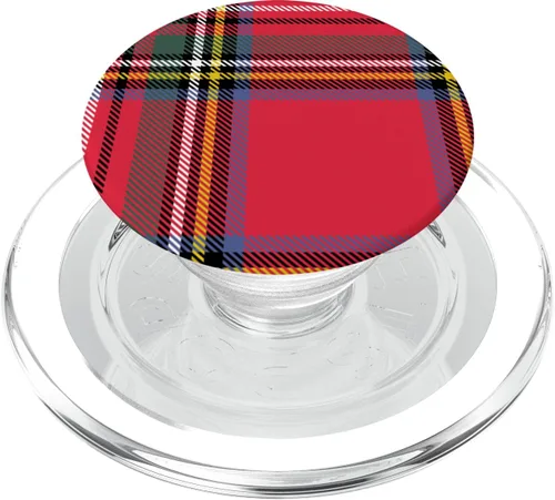 Miniatura 8 de PopSockets de Navidad a cuadros rojos PopGrip intercambiables