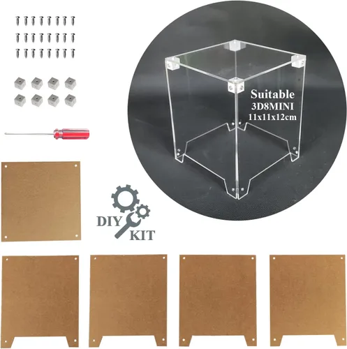 Miniatura 11 de Mini 3D Led Cube DIY Kit de Electrónica Kit de Proyecto de Soldadura (3D16MINI-ALLBLUE-KIT)