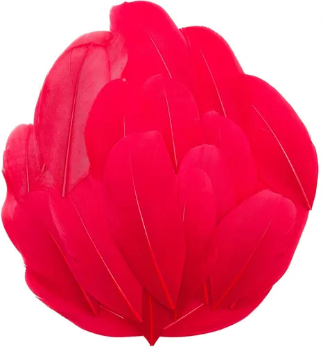 Miniatura 8 de 50 plumas de ganso naturales, plumas artesanales de 2 a 3 pulgadas para centros de mesa, plumas coloridas a granel para fiestas de Gatsby, vestidos