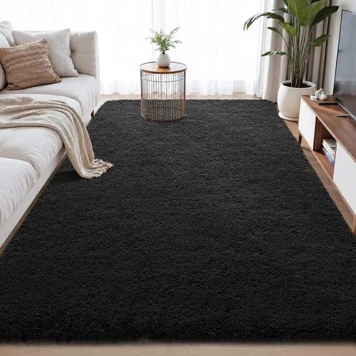 Miniatura 82 de Zentavio - Alfombras para sala de estar, alfombras de área verde oscuro de 3 x 5 pies, alfombra de césped artificial, alfombra de pelo mullido