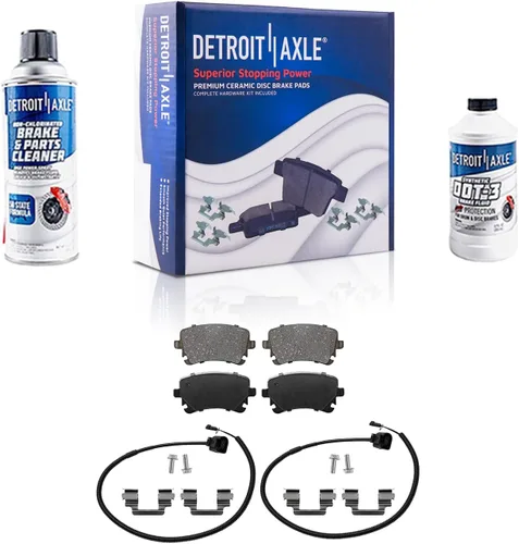 Miniatura 73 de Detroit Axle - Pastillas de Freno Delantero para Mercedes- Benz C230 C250 C300 SLK250, Pastillas de Freno Cerámica w/Reemplazo de Hardware