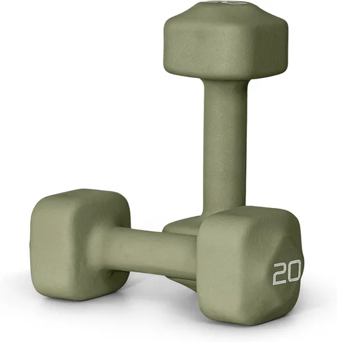 Miniatura 17 de Tone Fitness Pares de Mancuernas de Pesas de Neopreno con Cabeza Cuadrada Antirrodamiento Múltiples Opciones Azul