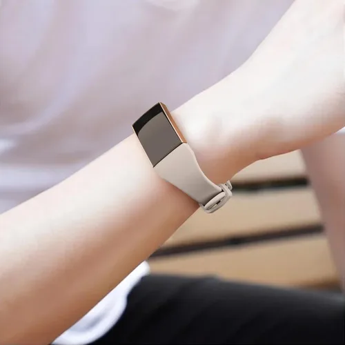 Miniatura 5 de Paquete de 6 pulseras delgadas de silicona suave compatibles con Fitbit Charge 4, correas de repuesto deportivas para Fitbit Charge 4/Fitbit Charge