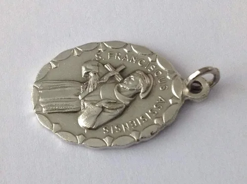 Miniatura 3 de Medalla San Francisco de Asís - Medallas de los Santos Patronos -100% Made in Italy