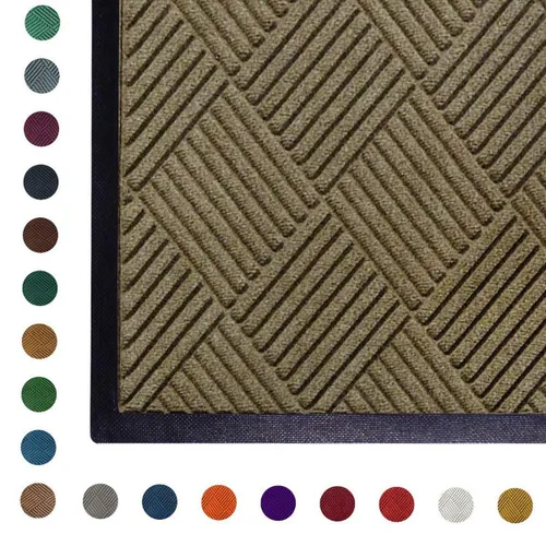 Miniatura 21 de Tapete antideslizante Andersen, fibra de polipropileno diamante clásico, para suelo interior o exterior. Caucho SBR, 3/8 in de grosor., Bluestone, 1