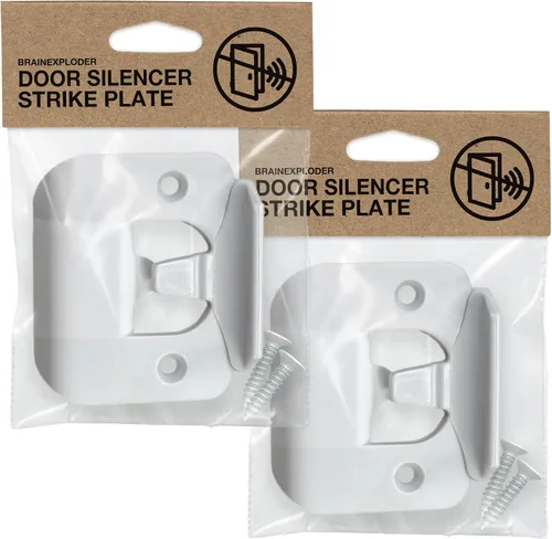Miniatura 8 de BrainExploder Placa de Golpe Silenciadora de Puerta – Flexible, Solución Eliminadora de Ruido para Pestillos Ruidosos Se Ajusta Sin