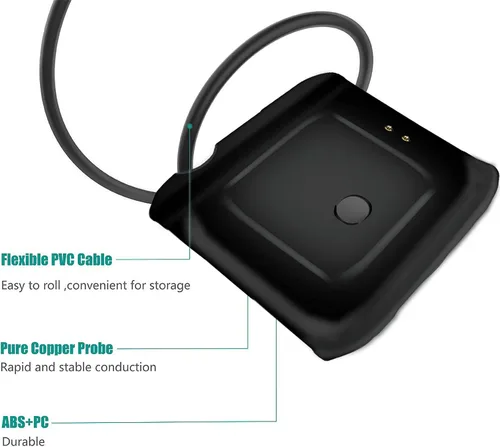 Miniatura 6 de Compatible con cargador de reloj inteligente FIUGUOO, carga USB, cargador de repuesto compatible con FIUGUOO de 1.85 pulgadas QS08 Watch/Bassizo
