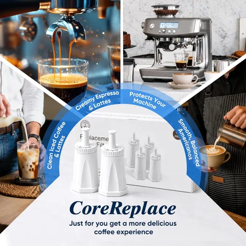 Miniatura 8 de Paquete de 2 filtros de agua de repuesto para máquina de café espresso Breville Claro Swiss - Comparable a la pieza #BES008WHT0NUC1