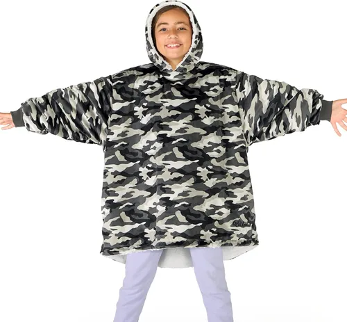 Miniatura 32 de Bare Home B-Cozy - Manta con capucha, para llevar puesta, suave, afelpada, de sherpa, cálida, acogedora, de gran tamaño, disponible en tamaños
