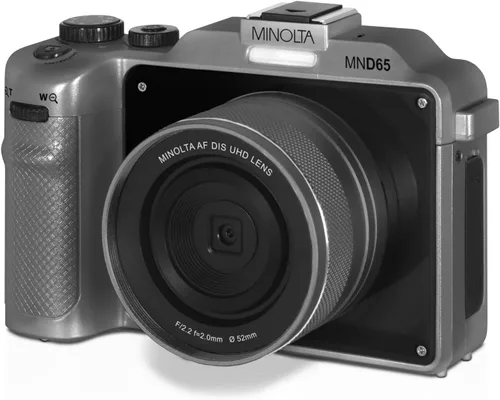 Miniatura 6 de Minolta Cámara digital: fotos de 56MP, video 4K 60FPS, diseño selfie de doble lente, zoom 18X, Wi-Fi, captura RAW/JPEG, LCD de 3 pulgadas, cámara
