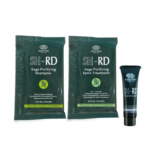 Miniatura 8 de SH-RD Kit de Nutrición Suave para Viajes y Prueba Champú sin Sulfatos, Acondicionador, Crema de Proteínas, Suero de Brillo Set de Rutina Diaria