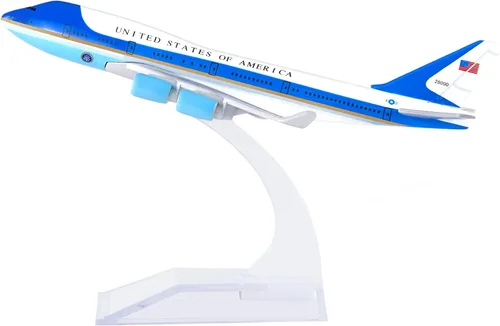 24-Hours The Air Force One 747 Modelo de Avión de Metal de Aleación 747 Regalo de Cumpleaños Modelos de Aviones Regalo de Navidad 1:400