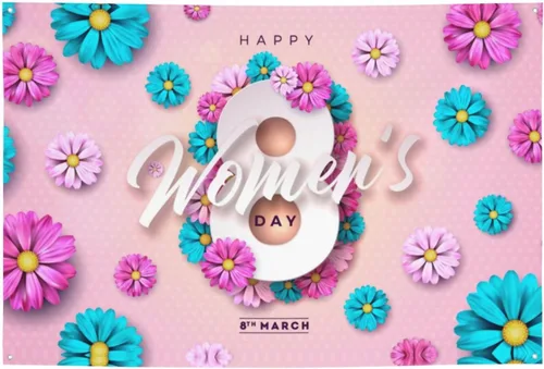 Miniatura 26 de Día de la Mujer Marzo es el Mes de la Historia de la Mujer Pancarta de 70 x 35 pulgadas Fondo de fotografía de fiesta de vacaciones