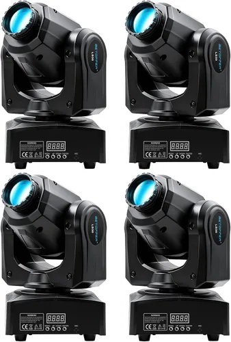 Miniatura 9 de BETOPPER Luz de cabeza móvil de 30 W, iluminación de escenario 8 GOBO 8 colores 9/11 canal DMX-512 con sonido activado para DJ, fiesta, bar, club