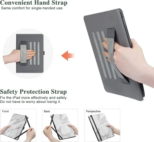 Miniatura 6 de Vimorco Funda para iPad de 9ª/8ª/7ª generación de 10.2 pulgadas, para iPad Pro de 10.5 pulgadas, para iPad Air de 3ª generación con soporte
