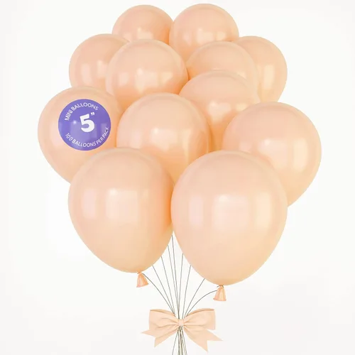 Miniatura 12 de HOUSE OF PARTY Globo de fiesta verde pastel – 100 unidades Globos de látex de 5 pulgadas con diferentes tamaños para decoraciones de graduación