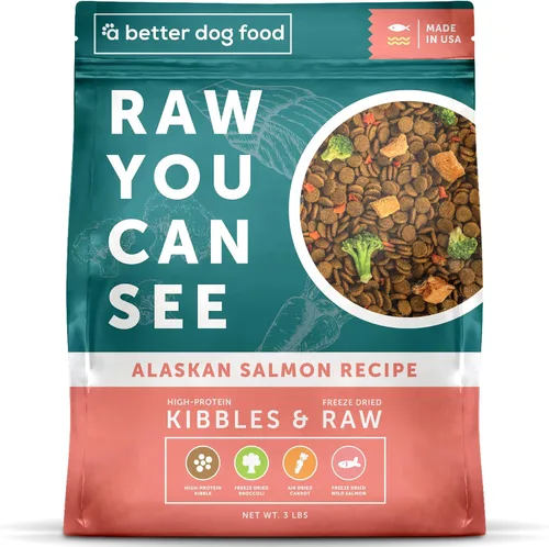 Miniatura 8 de A Better Dog Food Alimento seco para perros con pollo Crudo que puedes ver croqueta alta en proteínas + alimento crudo liofilizado para perros