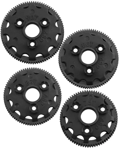 RC 48P 76T & 83T & 86T & 90T Pieza de mejoras de engranajes rectos para 1/10 Slash Rustler Stampede Bandit 2WD VXL XL-5, nailon resistente 4 piezas