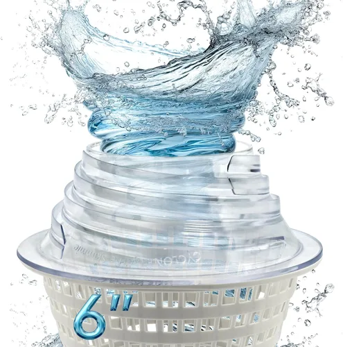 The Skimmie Cyclone 6" (Cesta del skimmer NO incluida) - SOLO para piscinas sobre el suelo - Turboalimenta el flujo de agua del skimmer de la