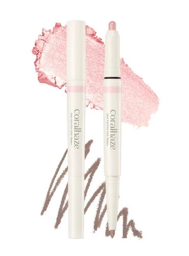 Miniatura 13 de CORALHAZE Idol AEGYO-SAL Maker 01 Champagne Beige, resaltador 2 en 1 para debajo de los ojos y delineador de contorno para ojos brillantes