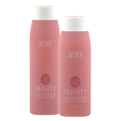 Surface Hair Trinity - Paquete de champú y acondicionador para el cuidado del color, para cabello sano, fuerte y saludable, de larga duración, sin