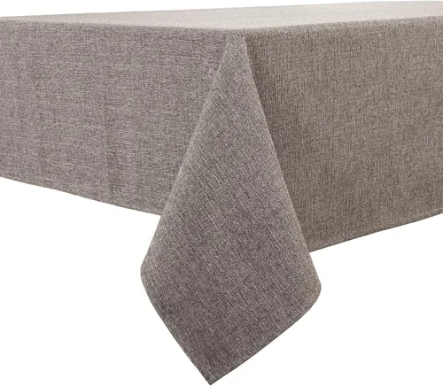 Miniatura 25 de BALCONY & FALCON Mantel rectangular lavable, resistente a las arrugas e impermeable, mantel decorativo de tela de lino para comedor, fiestas